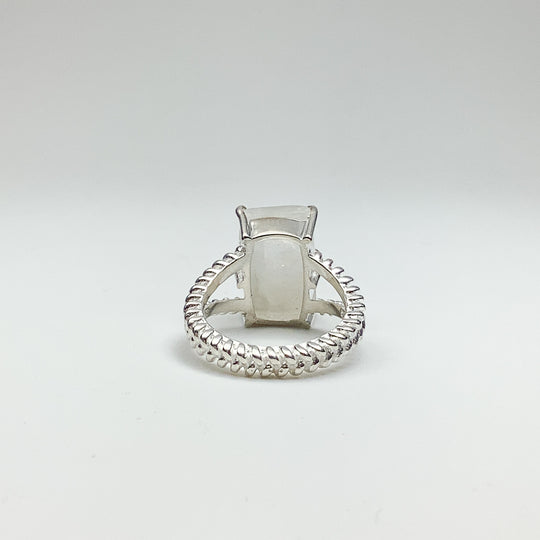 Rainbow Moonstone Ring - Rocks and Gems Canada
