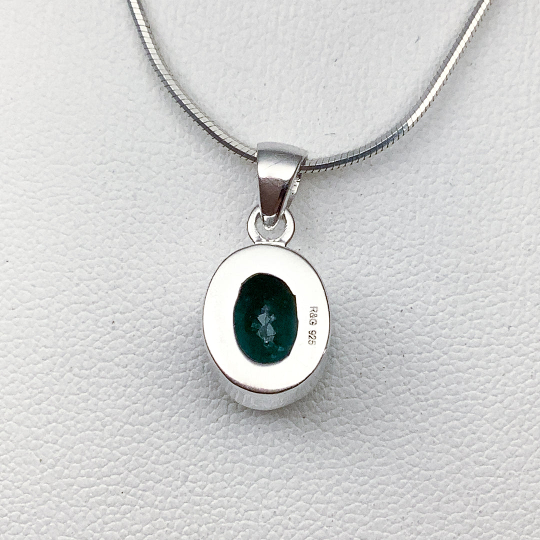 Blue and Green Tourmaline Pendant