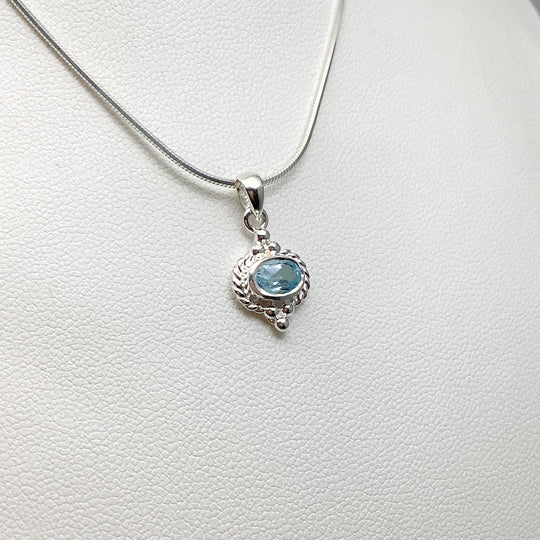 Blue Topaz Pendant - Rocks and Gems Canada