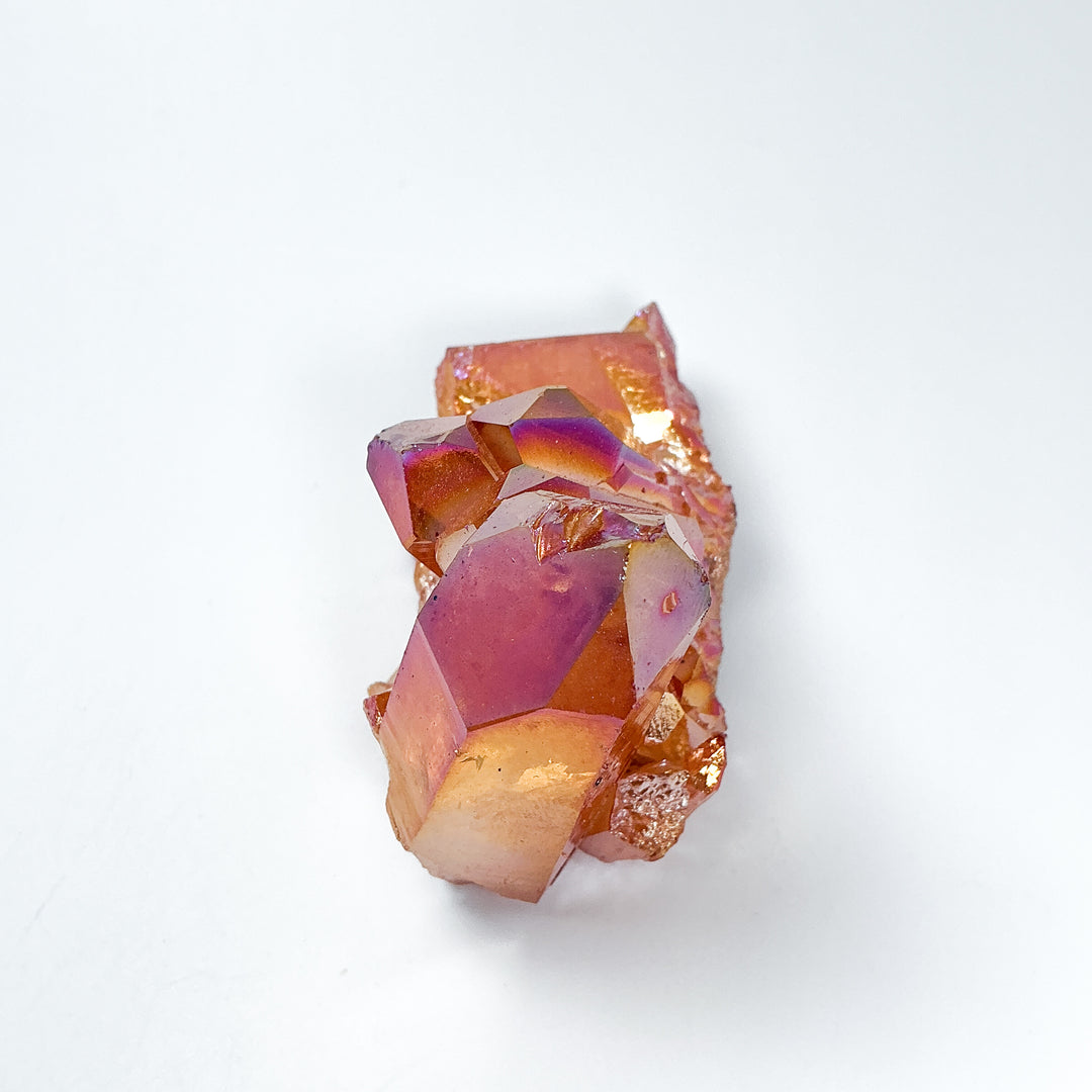 Sunset Aura Quartz Cluster - Rocks and Gems Canada