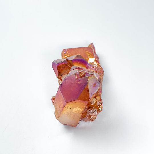 Sunset Aura Quartz Cluster - Rocks and Gems Canada
