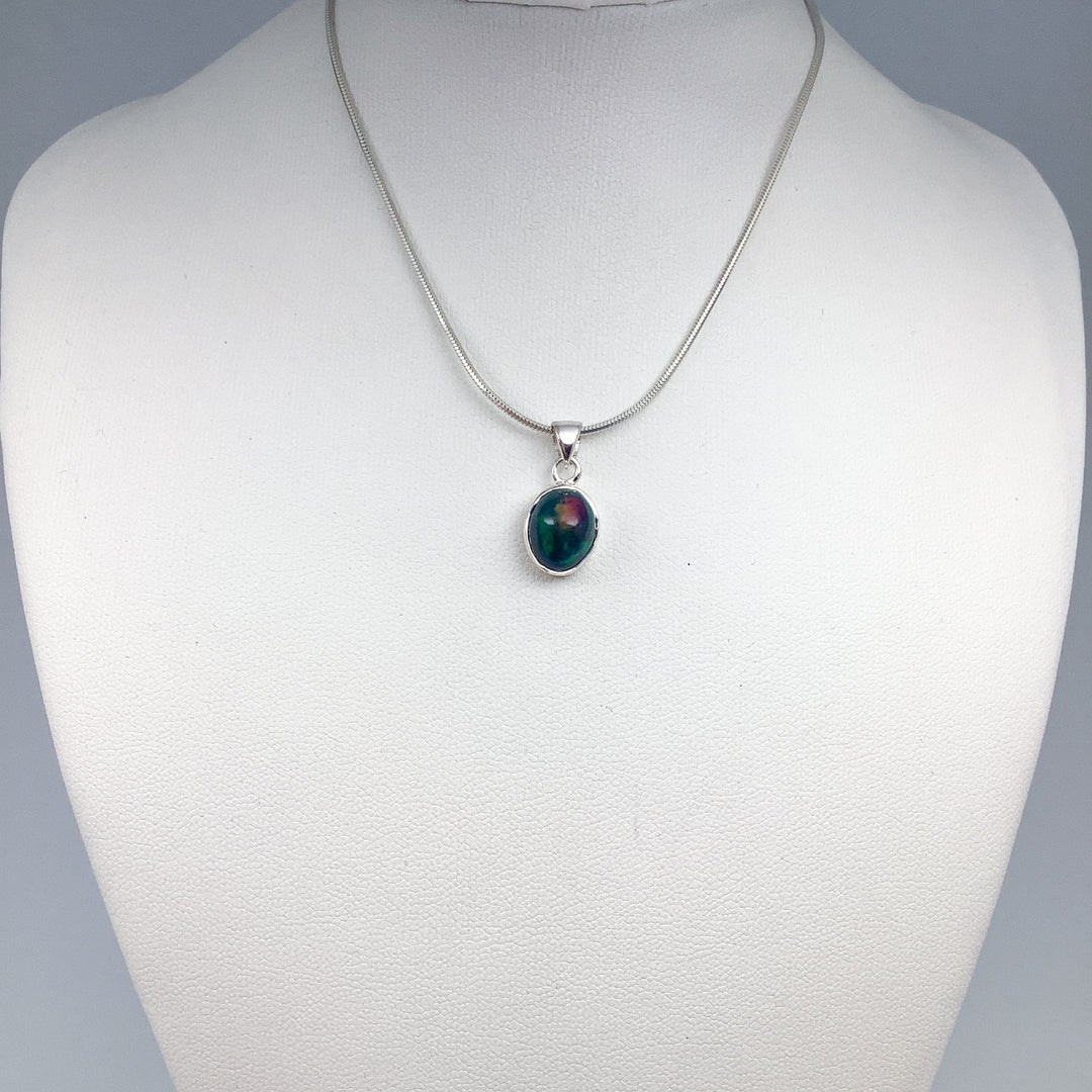 Black Ethiopian Opal Pendant