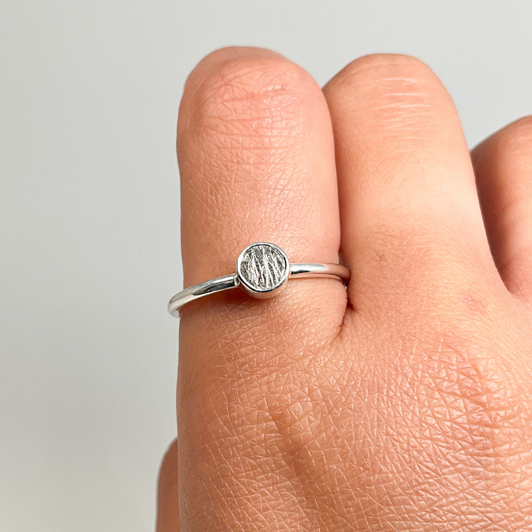 Muonionalusta Meteorite Ring - Rocks and Gems Canada