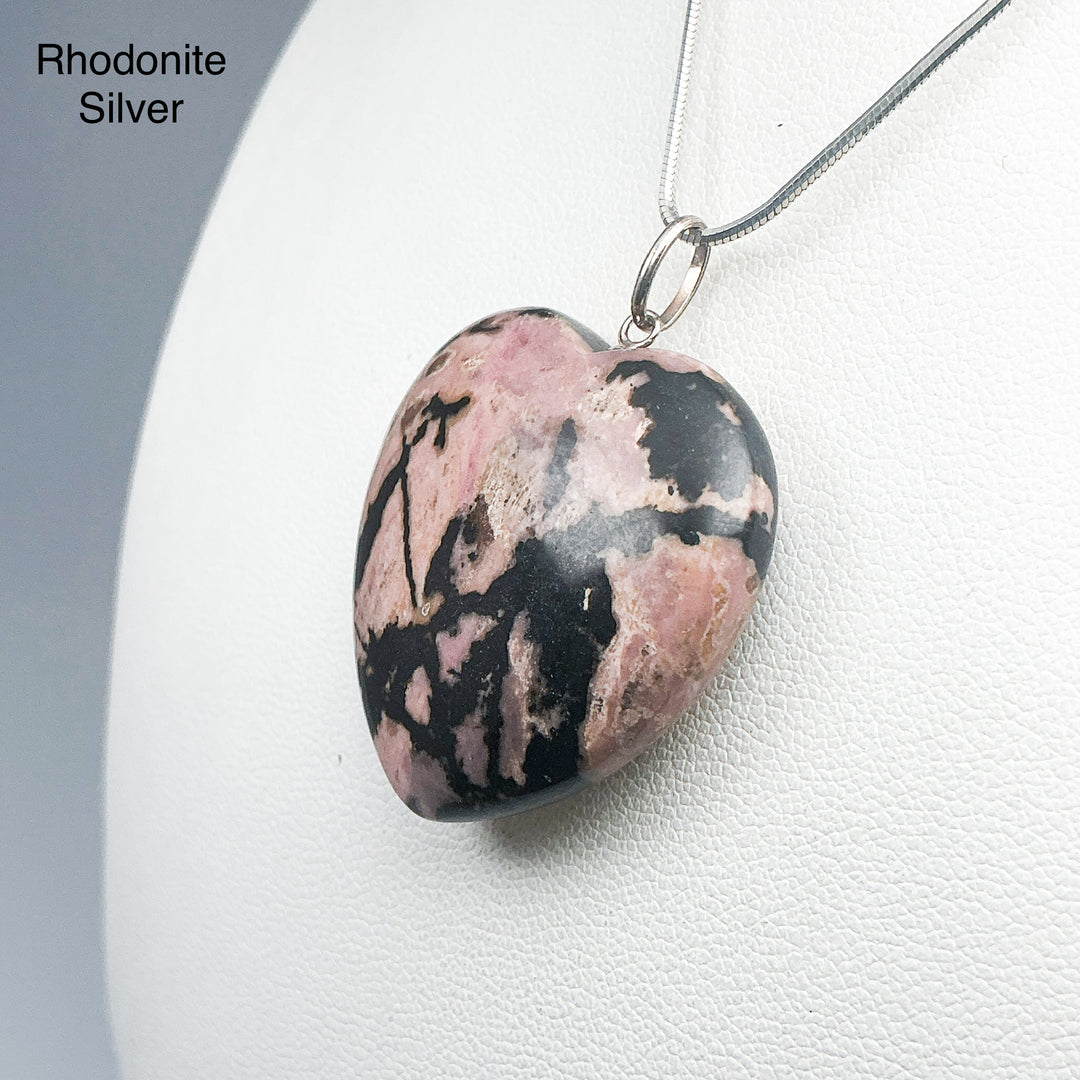 Heart Shaped Gemstone Pendant