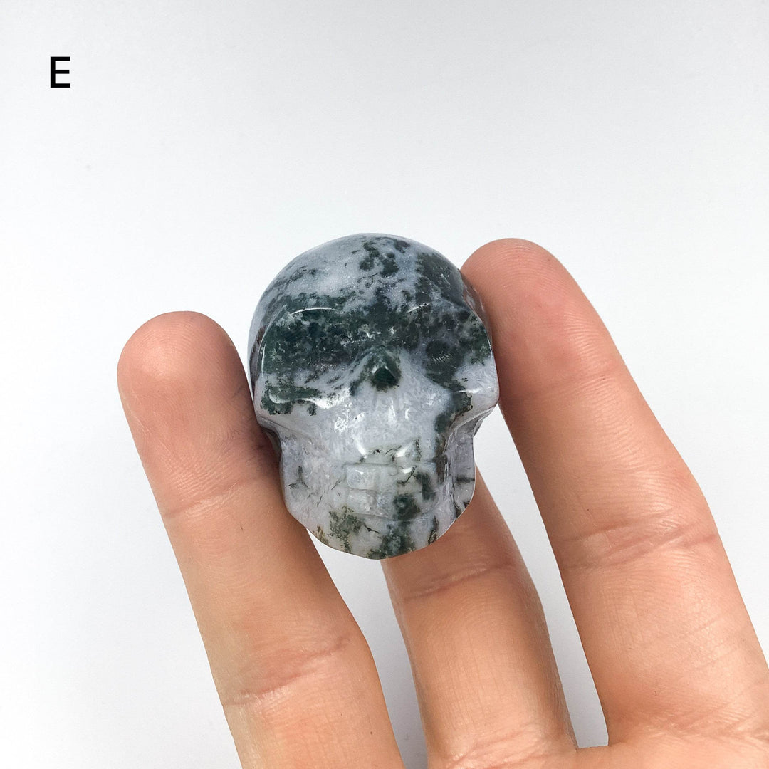 Moss Agate Skulls - Rocks and Gems Canada