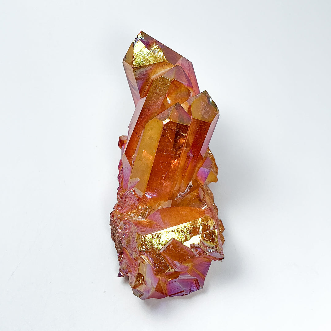 Sunset Aura Quartz Cluster - Rocks and Gems Canada