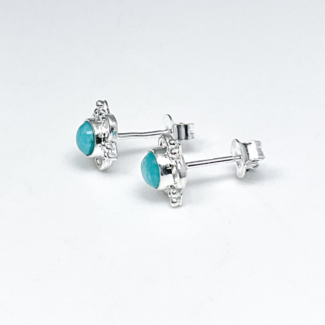 Amazonite Stud Earrings