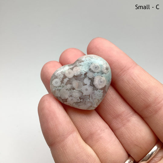 Flower Agate Heart - Rocks and Gems Canada