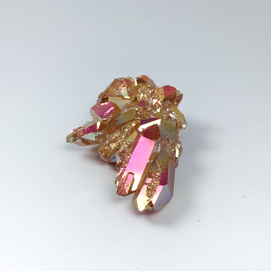 Sunset Aura Quartz Cluster - Rocks and Gems Canada