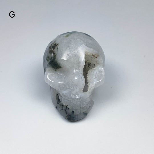 Moss Agate Skulls - Rocks and Gems Canada