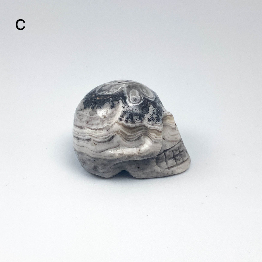 Carved Zebra Jasper Skull - Rocks and Gems Canada