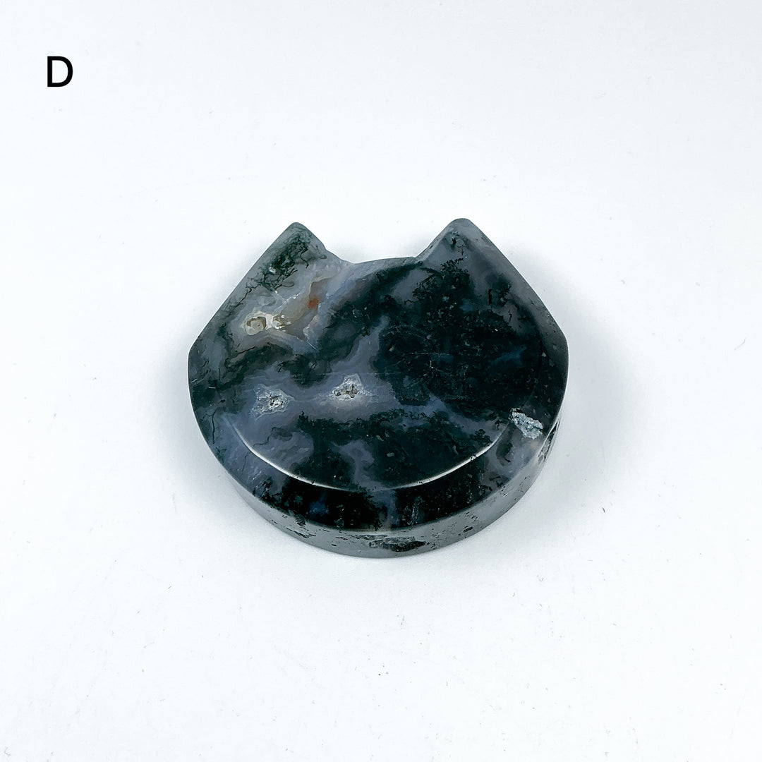 Moss Agate Cat Mini Bowl - Rocks and Gems Canada