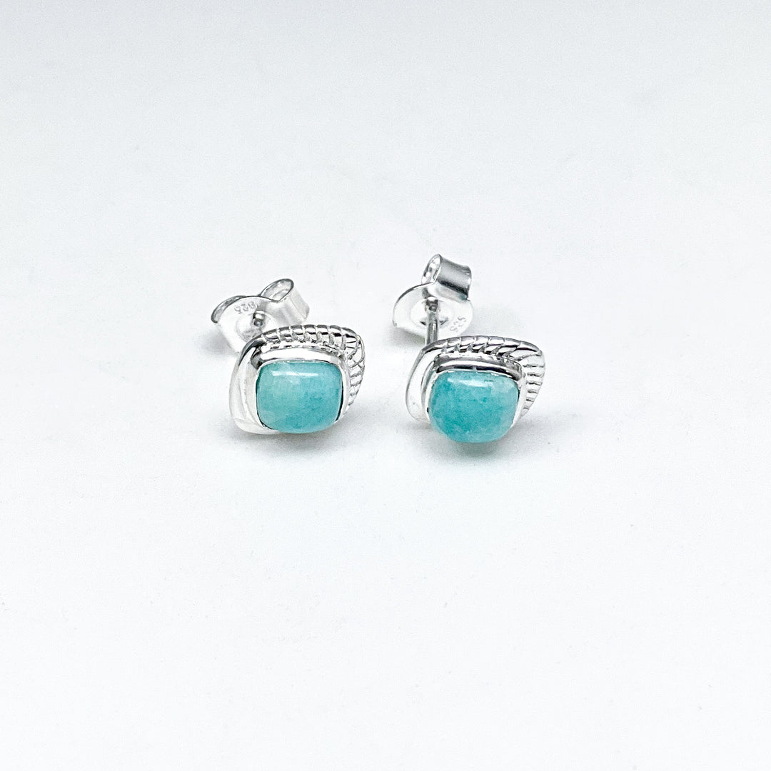 Amazonite Stud Earrings
