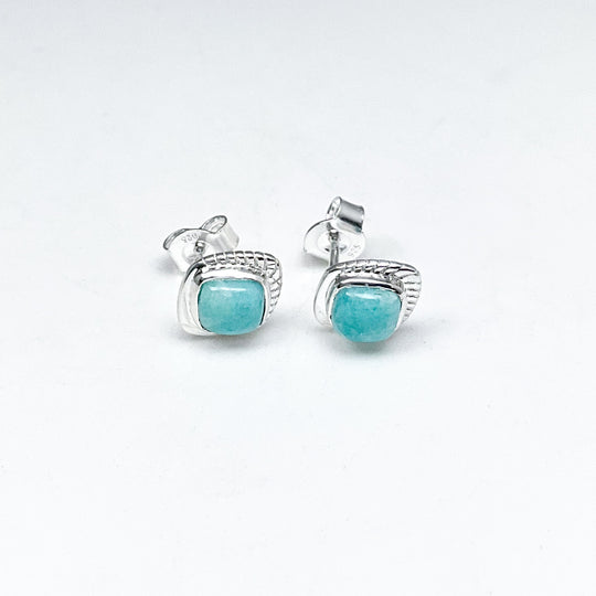 Amazonite Stud Earrings