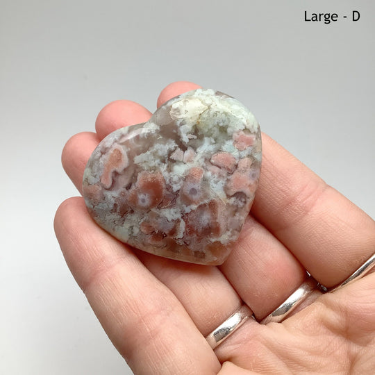 Flower Agate Heart - Rocks and Gems Canada