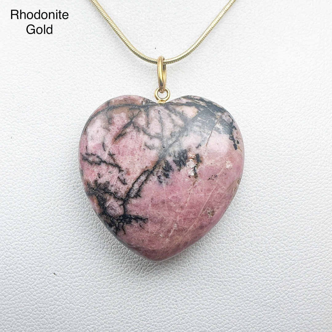 Heart Shaped Gemstone Pendant
