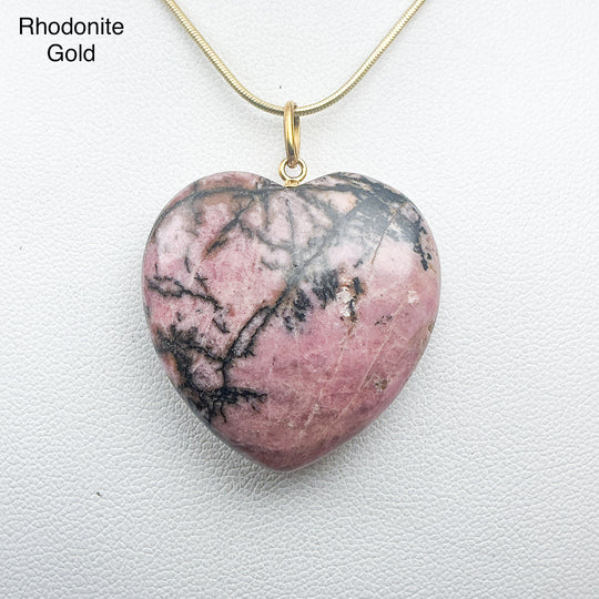 Heart Shaped Gemstone Pendant