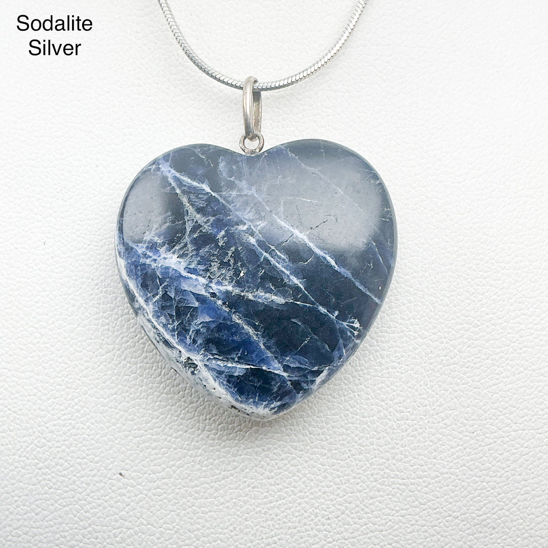 Heart Shaped Gemstone Pendant