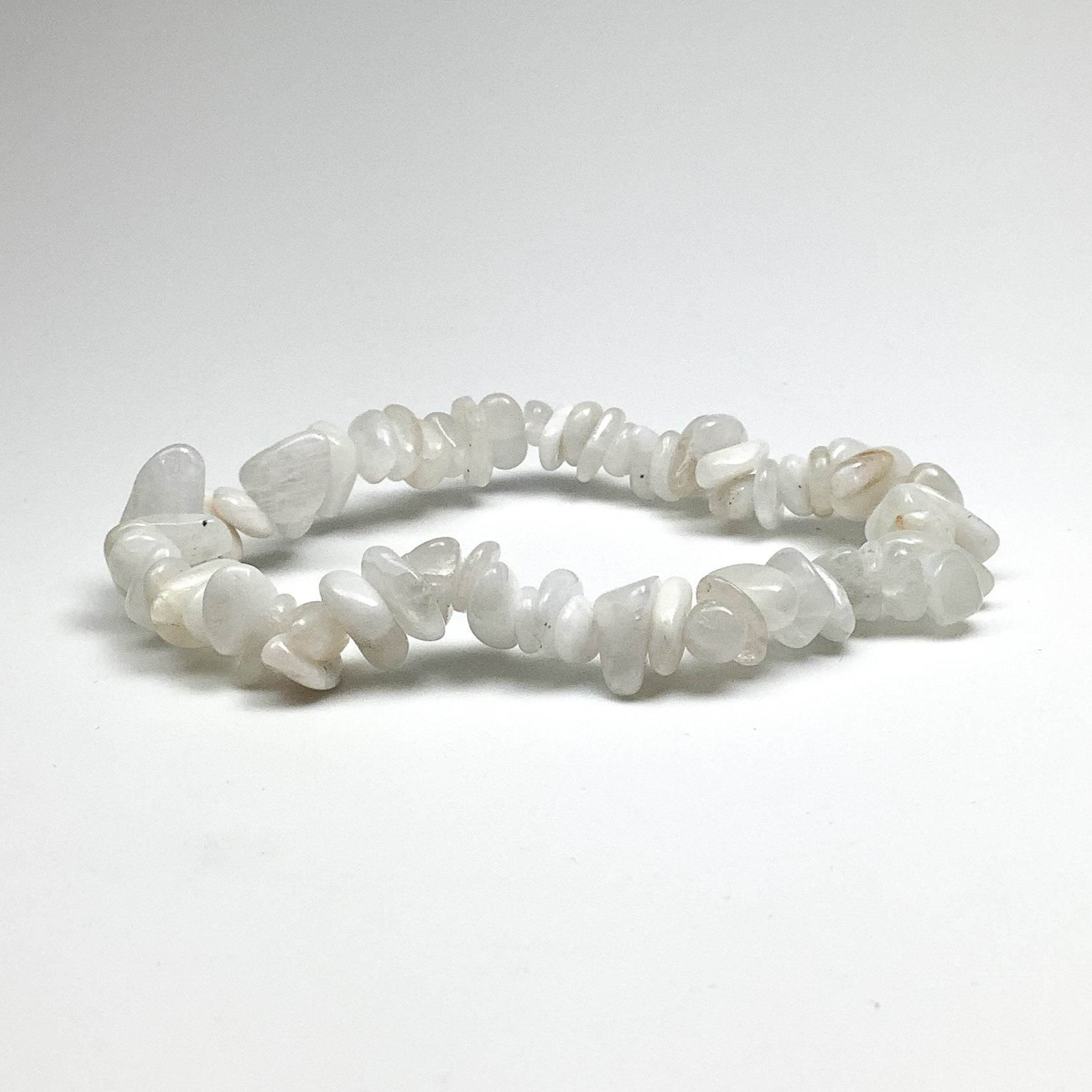 Moonstone Chip Beaded Bracelet - Rocks and Gems Canada