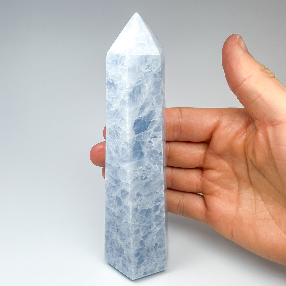 Blue Calcite Point - Rocks and Gems Canada