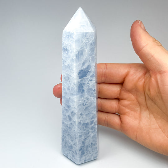 Blue Calcite Point - Rocks and Gems Canada