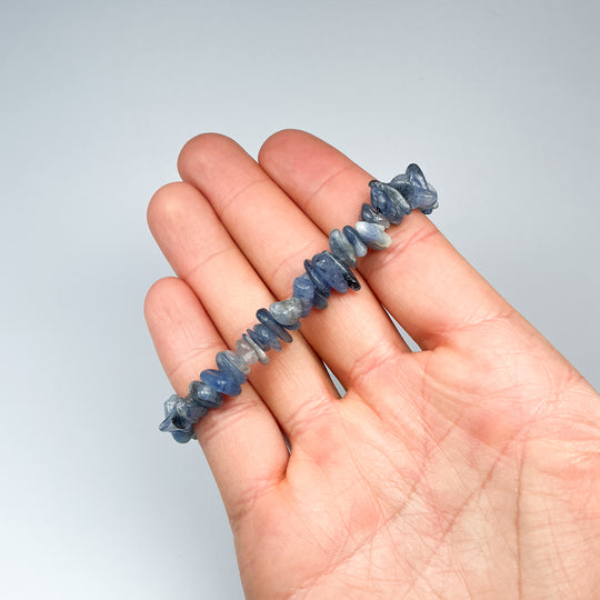 Kyanite Chip Beaded Bracelet - Rocks and Gems Canada