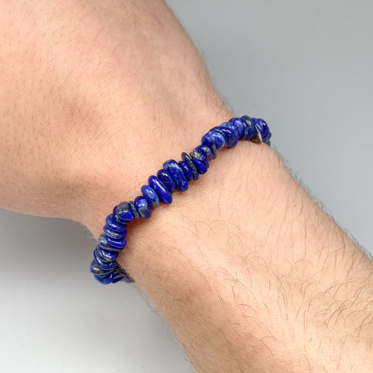 Lapis Lazuli Chip Beaded Bracelet - Rocks and Gems Canada