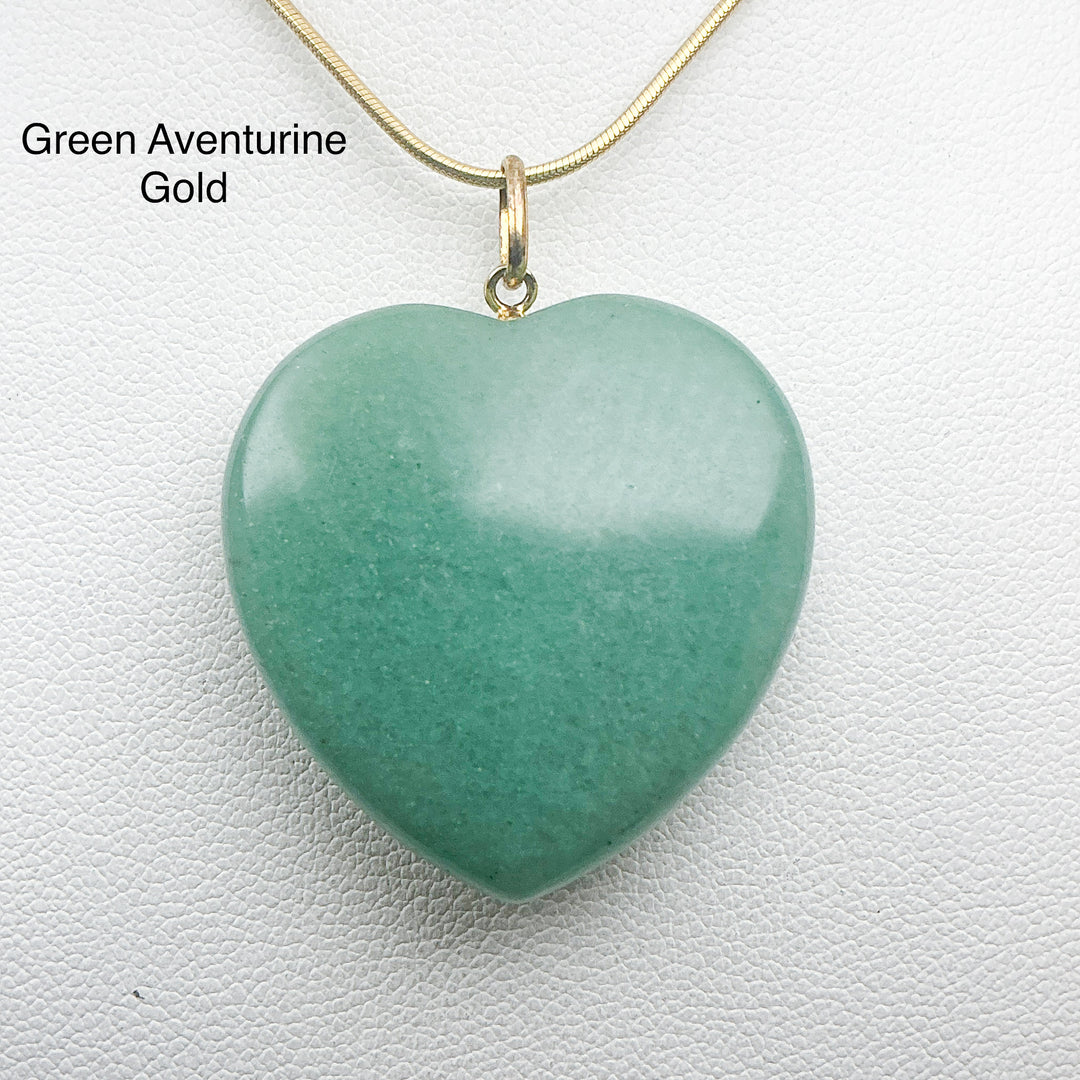 Heart Shaped Gemstone Pendant