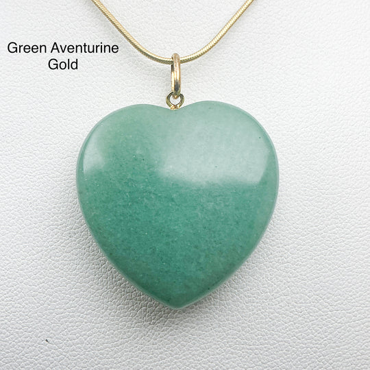 Heart Shaped Gemstone Pendant
