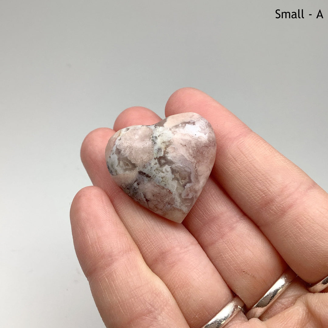 Flower Agate Heart - Rocks and Gems Canada
