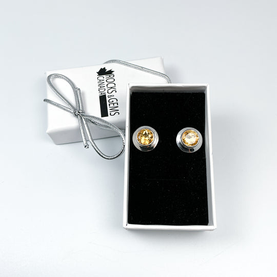 Citrine Stud Earrings