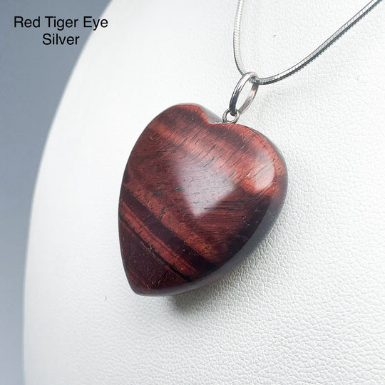 Heart Shaped Gemstone Pendant