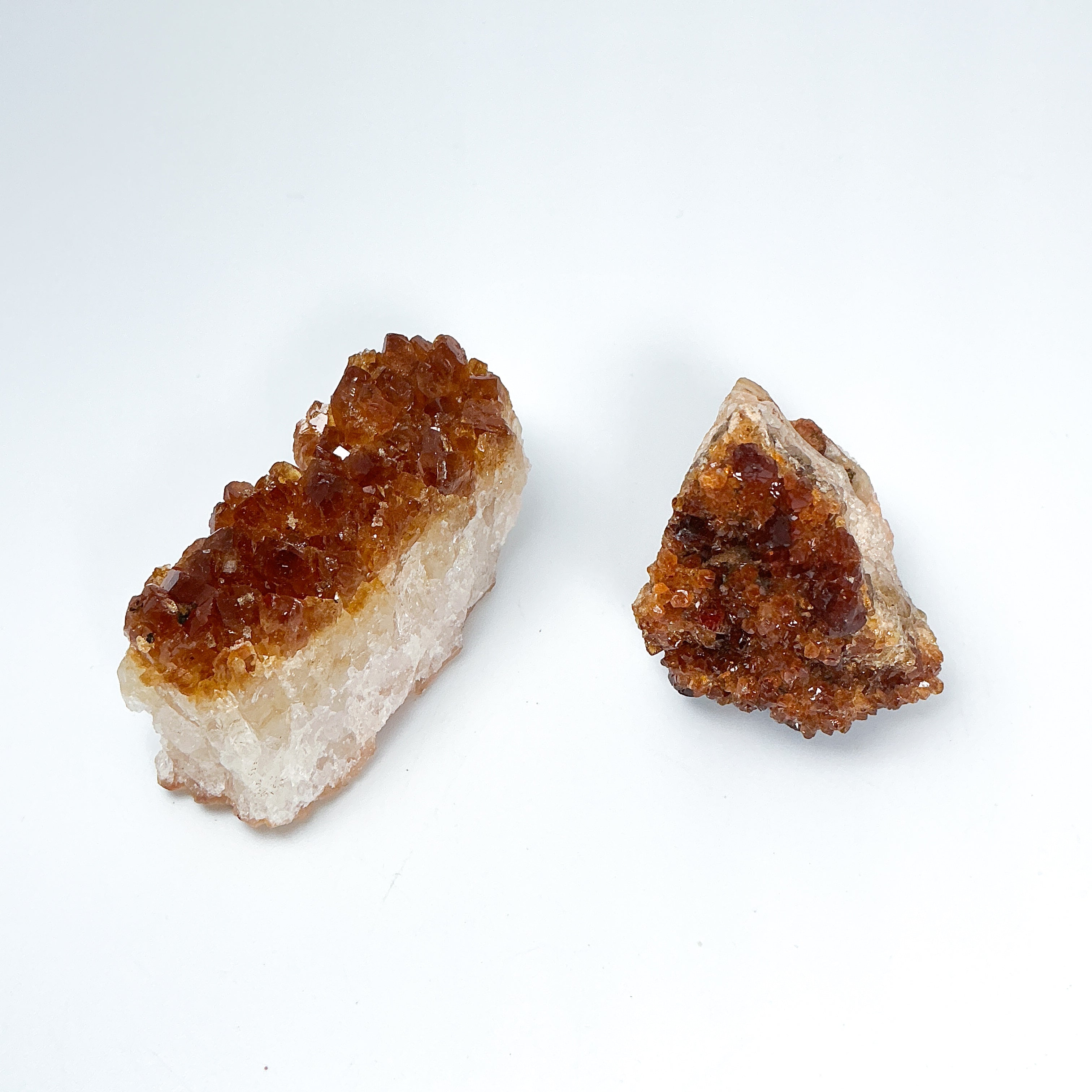 Dark Citrine Druze Cluster - Rocks and Gems Canada