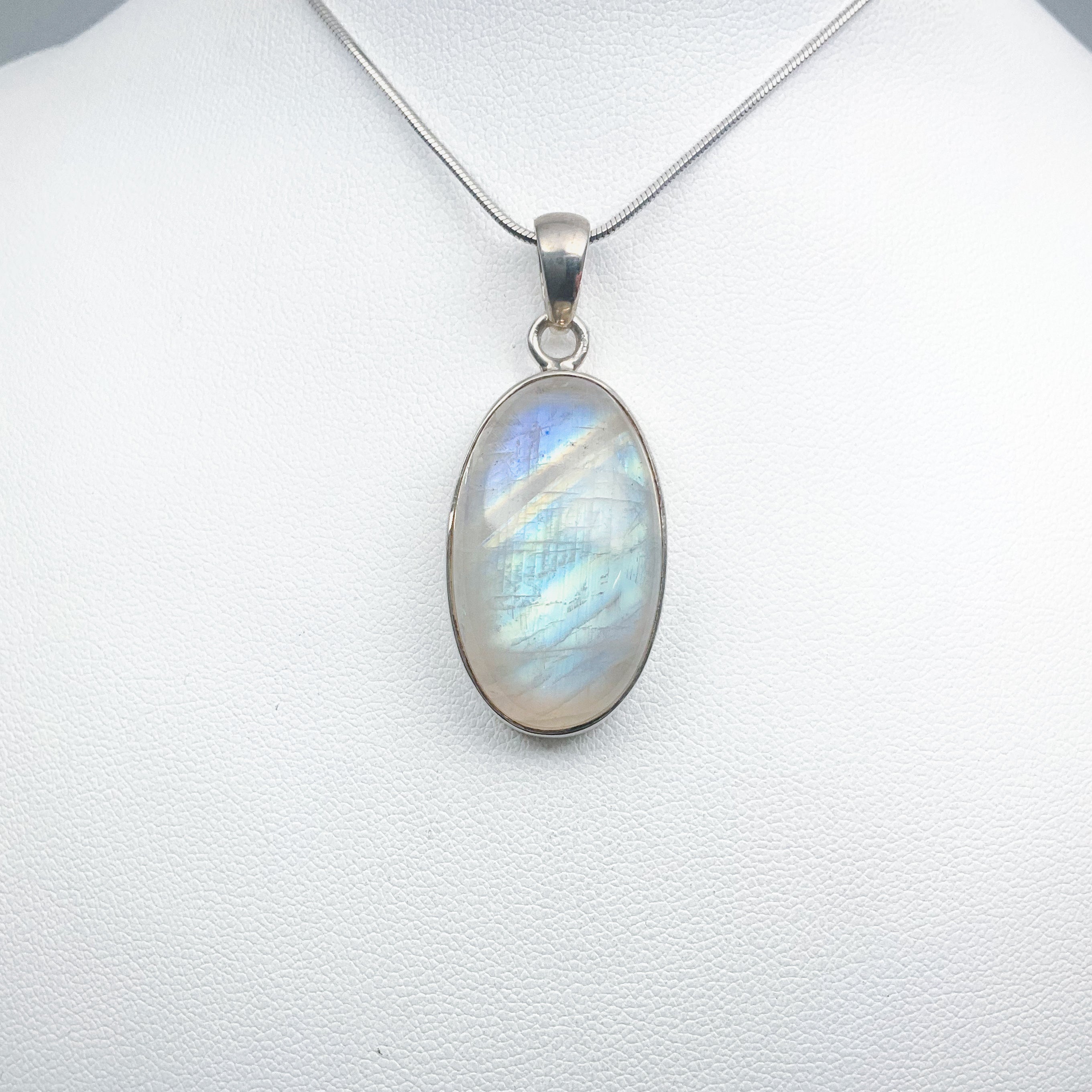 Rainbow Moonstone Pendant - Rocks and Gems Canada