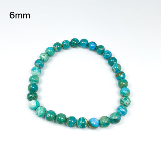 Blue Peruvian Opal Beaded Bracelet