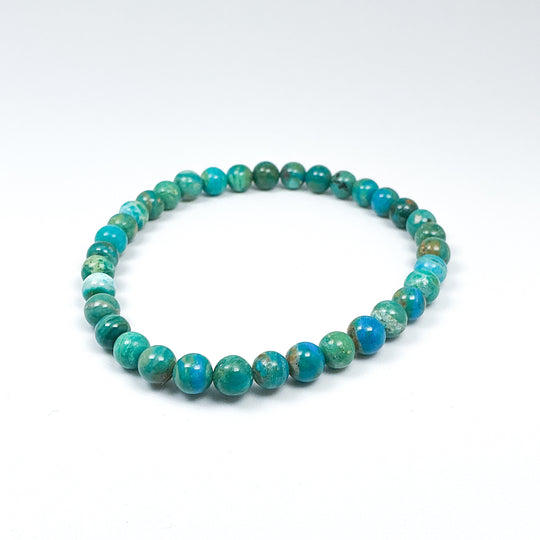 Blue Peruvian Opal Beaded Bracelet