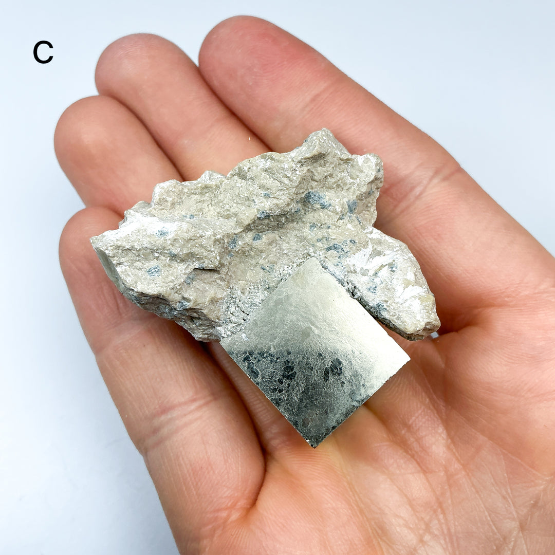 Iron Pyrite Cube in Matrix