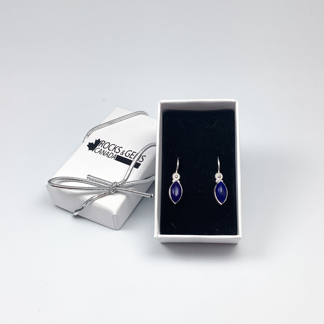 Lapis Lazuli Dangle Earrings - Rocks and Gems Canada