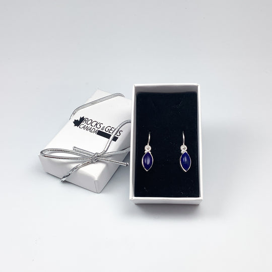 Lapis Lazuli Dangle Earrings - Rocks and Gems Canada