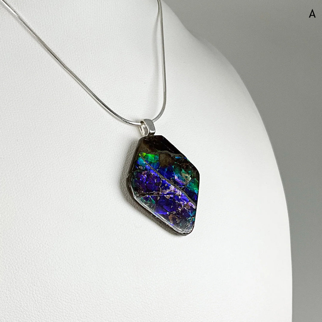 Alberta Ammolite Pendant - Rocks and Gems Canada