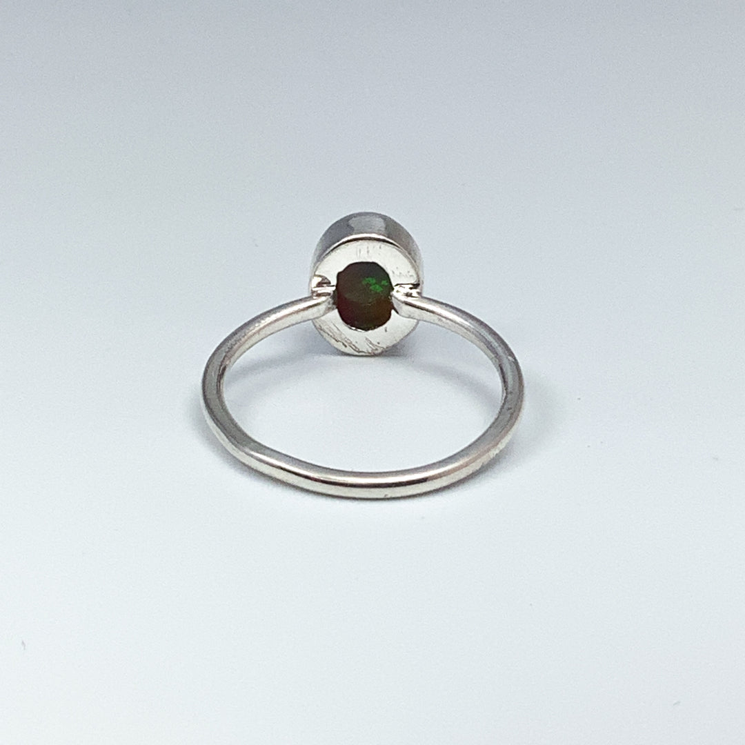 Black Ethiopian Opal Ring