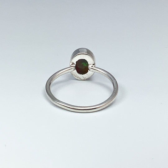 Black Ethiopian Opal Ring