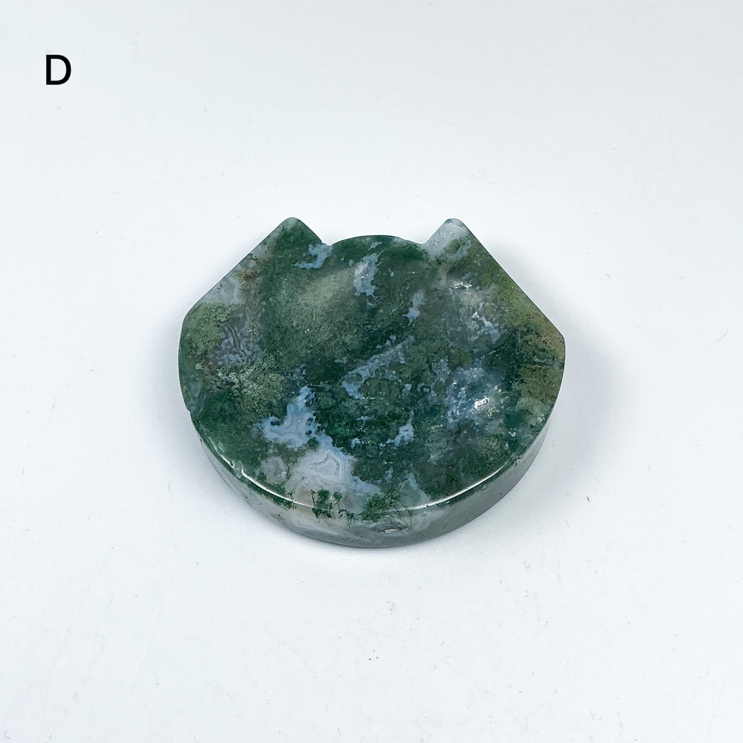 Moss Agate Cat Mini Bowl - Rocks and Gems Canada