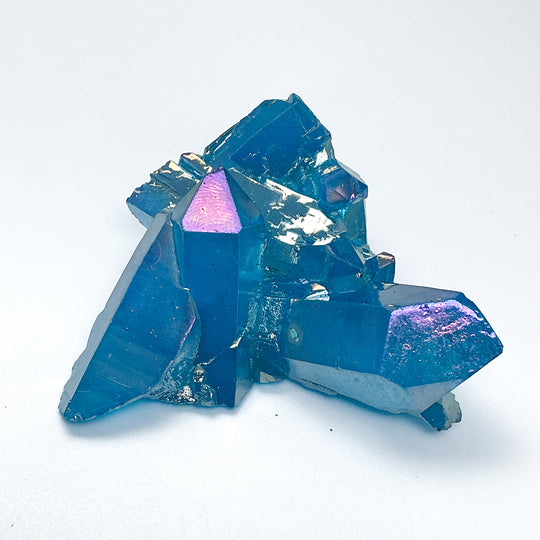Aqua Aura Quartz Cluster