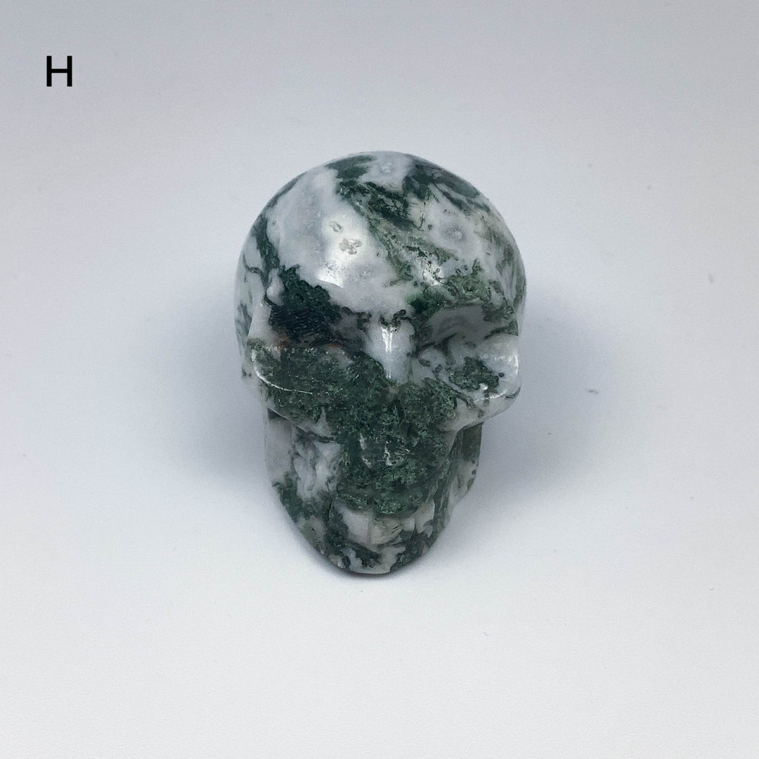 Moss Agate Skulls - Rocks and Gems Canada
