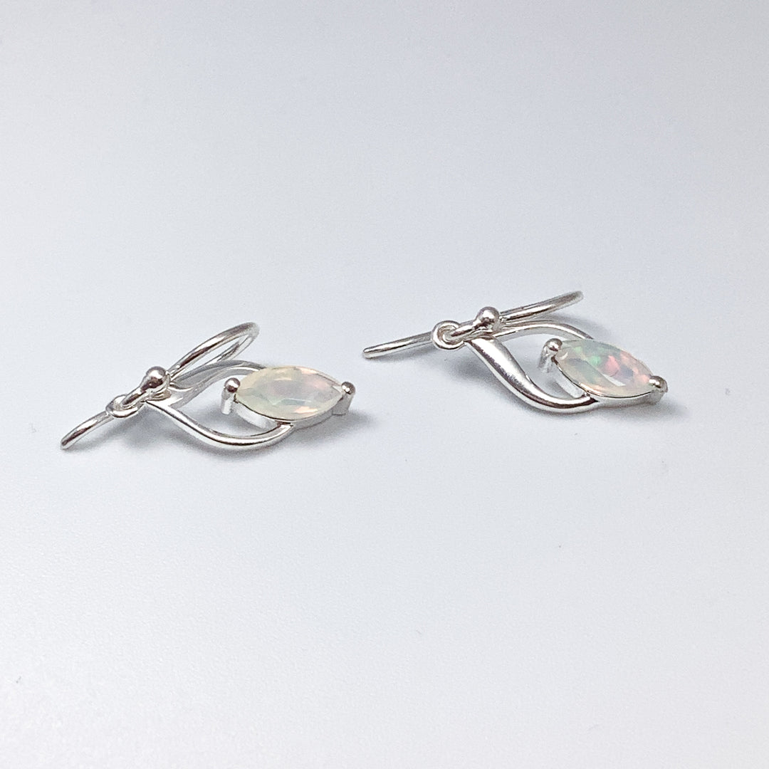 Fire Opal Dangle Earrings