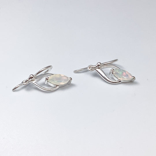 Fire Opal Dangle Earrings