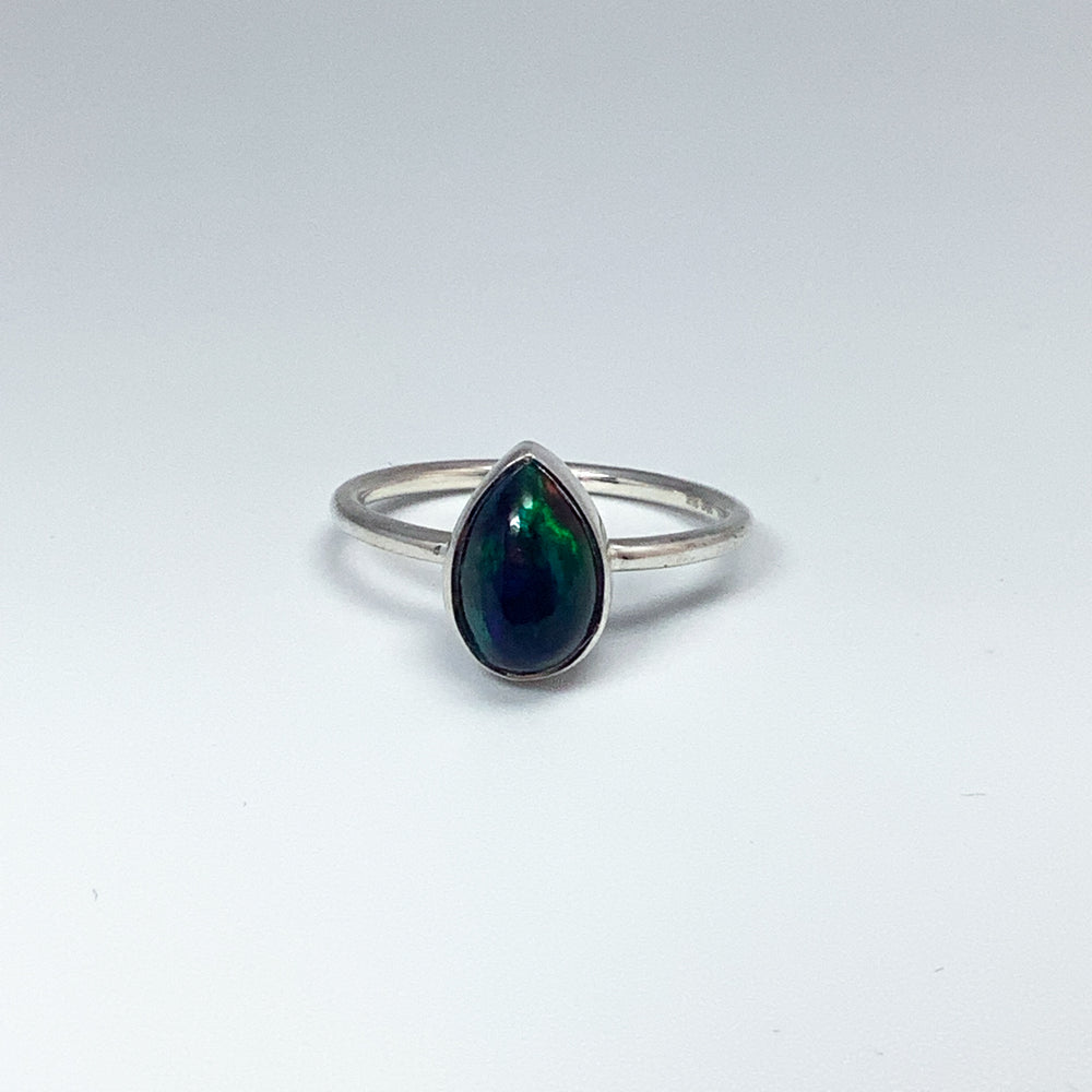 Black Ethiopian Opal Ring