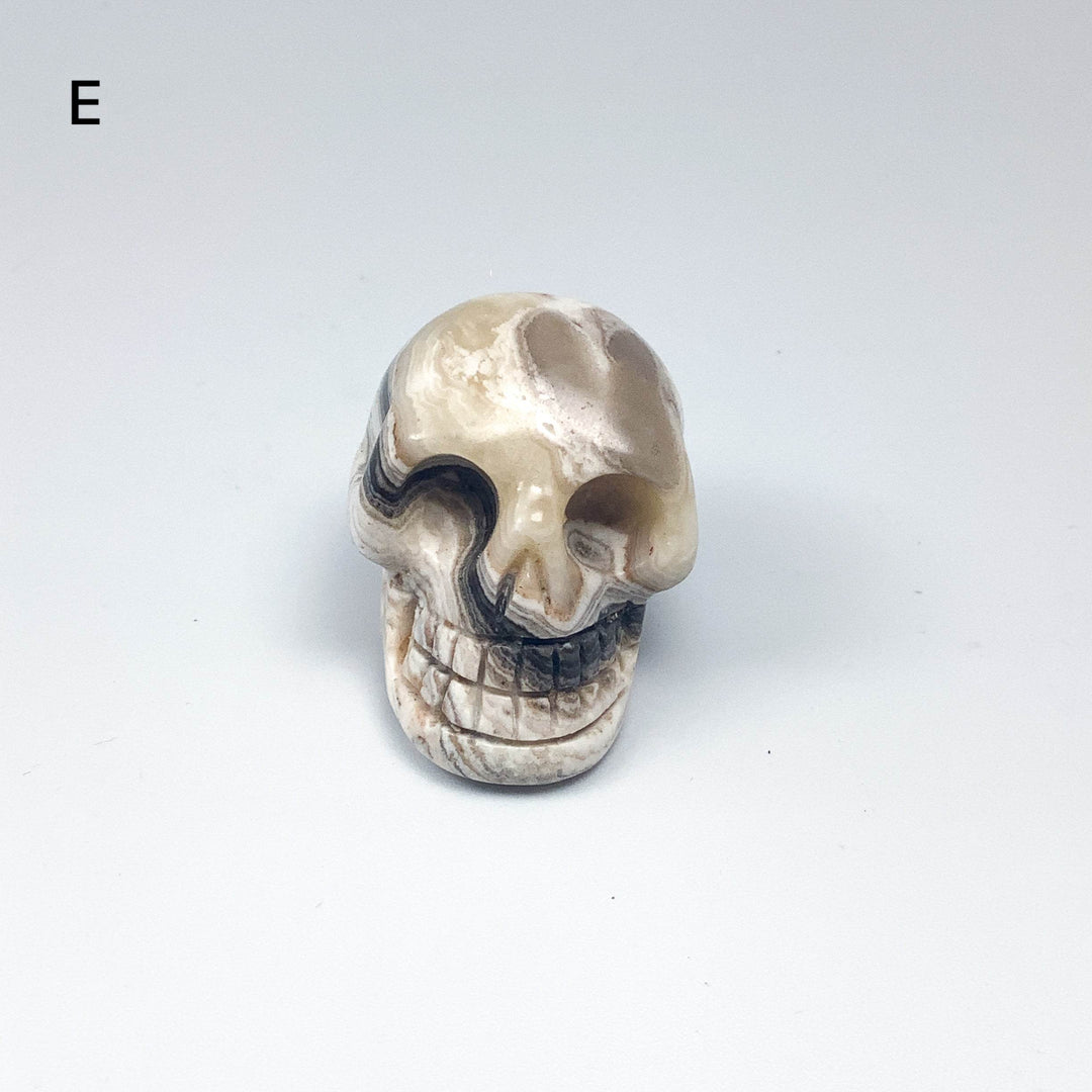Carved Zebra Jasper Skull - Rocks and Gems Canada