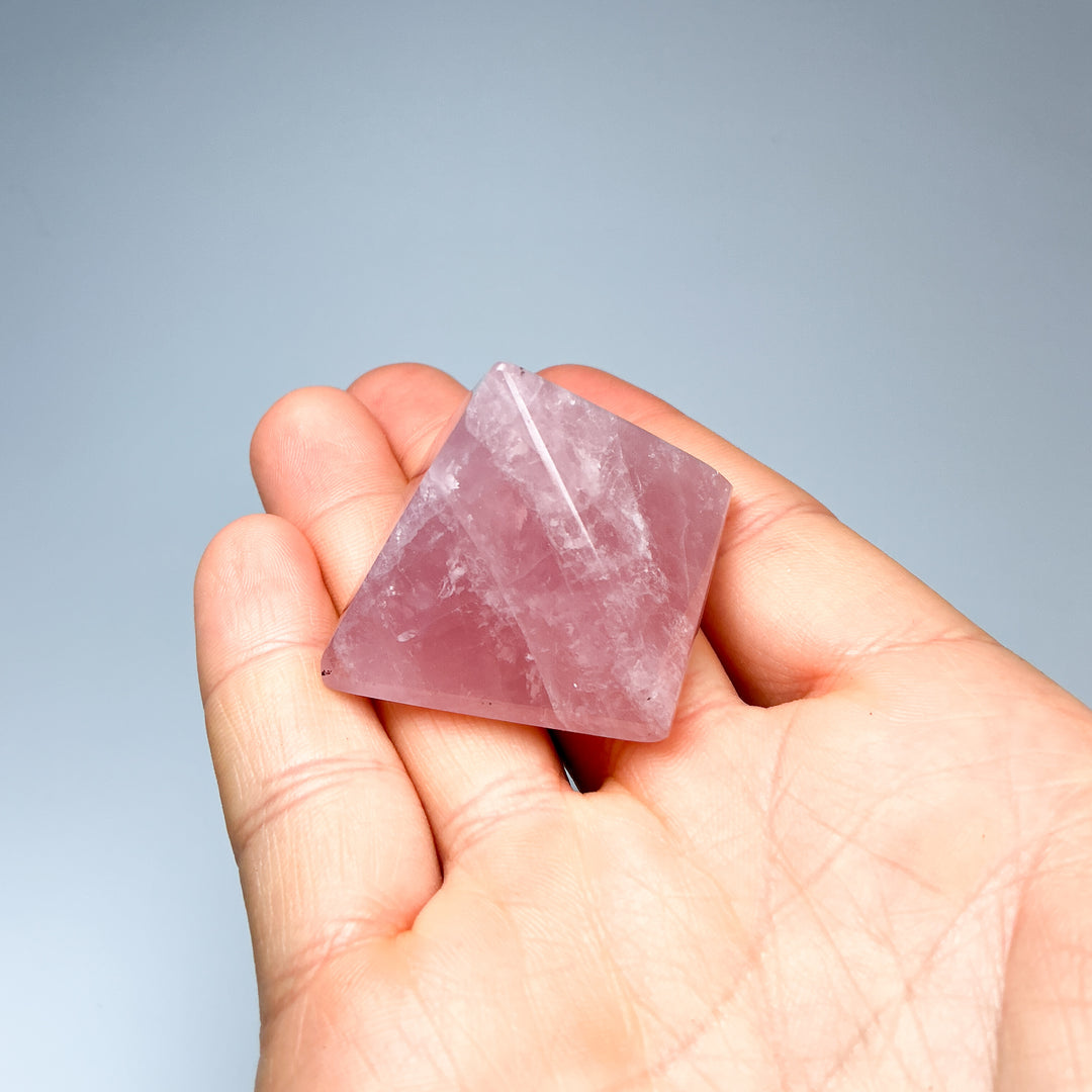 Rose Quartz Pyramid - Rocks and Gems Canada